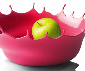 Designová mísa s jablkem - zátiší