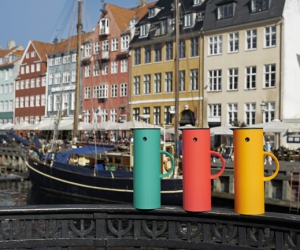 Série Classic v teplých barvách v přístavu v Kodani