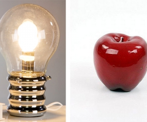 Žárovka ve tvaru lampy, nebo šťavnaté jablko, nachytaly byste se?