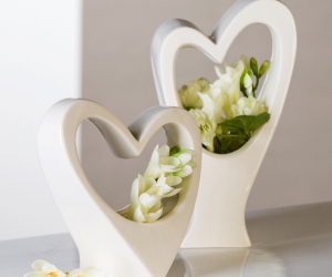 dekorativní váza ve tvaru srdce Love