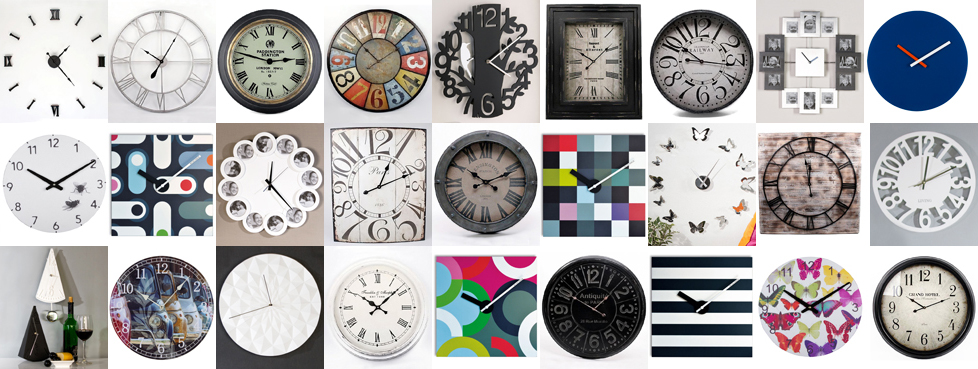 Nástľnné hodiny, moderní hodiny, hodiny s rámečkem, hodiny s fotografiemi, nástľnné hodiny s kyvadlem