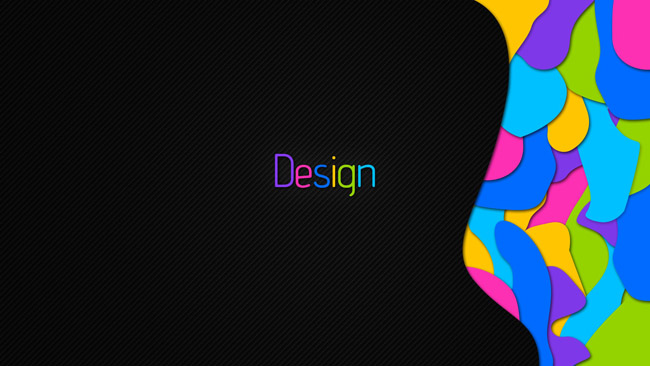 barevný nápis design