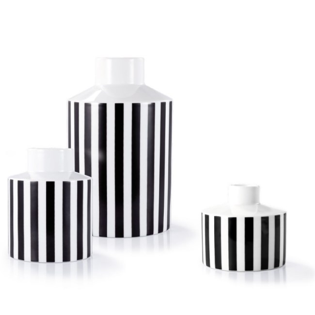Porcelánové vázy Stripes