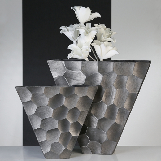 Váza hliníková Nosta, 45 cm