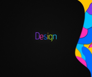 barevný nápis design